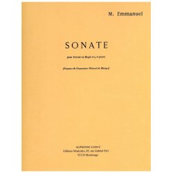 Maurice Emmanuel: Sonate (Trumpet & Piano)