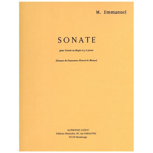 Maurice Emmanuel: Sonate (Trumpet & Piano)