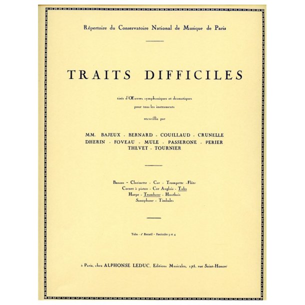 Various Composers: Traits difficiles Vol.2 (Tuba solo)
