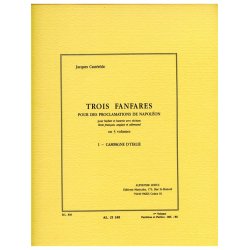 Jacques Cast&eacute;r&egrave;de: 3 Fanfares pour des Proclamations de Napol&eacute;on Vol.1 (Ensemble-Brass 8 or more)