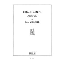 Pierre Villette: Complainte Op.19 (Flute & Piano)