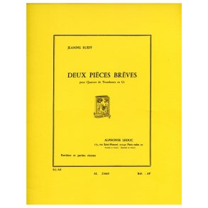 Jeanine Rueff: 2 Pièces brèves (Trombones 4)