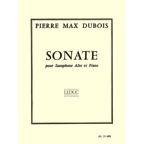 Pierre Max Dubois: Sonate (Saxophone-Alto & Piano)