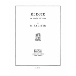 Hermann Reutter: El&eacute;gie (Saxophone-Alto & Piano)