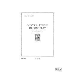 Marius Constant: 4 Etudes de Concert (Percussion & other instrument(s))
