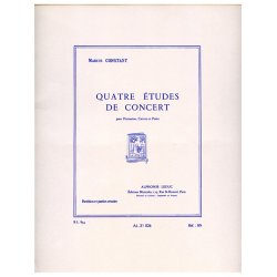 Marius Constant: 4 Etudes de Concert (Percussion & other instrument(s))