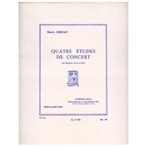 Marius Constant: 4 Etudes de Concert (Percussion & other instrument(s))
