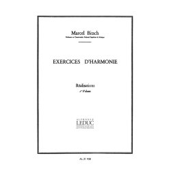 Bitsch Exercices D'harmonie Volume 1 Realisations Bl838 Book