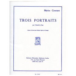 Marius Constant: 3 Portraits (Cello & Piano)