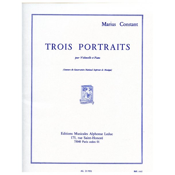 Marius Constant: 3 Portraits (Cello & Piano)
