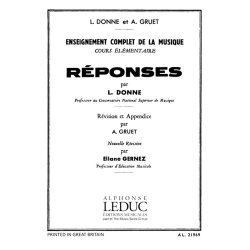 Donne Reponses Elementaire Teaching Material Book