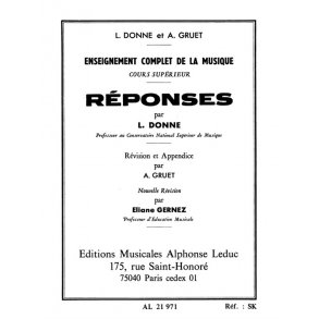 Donne Reponses Superieur Teaching Material Book