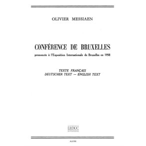 Olivier Messiaen: Conférence de Bruxelles (Book)