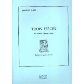 Jeanine Rueff: 3 Pièces (Trio - Woodwind)