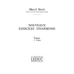 Bitsch Nouveaux Exercices D'harmonie Volume 1 Textes Bl862 Book