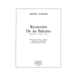 Henri Tomasi: Recuerdos de las Baleares (Version 1) (Percussion(s) & Piano)