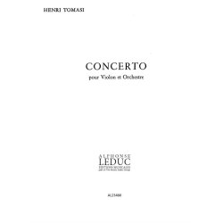 Tomasi Henri Concerto Violin & Orchestra Score