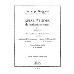 Ruggiero 16 Etudes Perfectionnement Saxophone Book