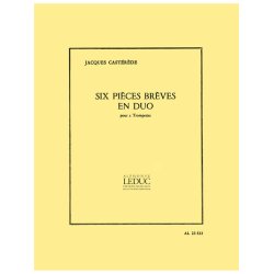 Jacques Cast&eacute;r&egrave;de: 6 Pi&egrave;ces br&egrave;ves en Duo (Trumpets 2)