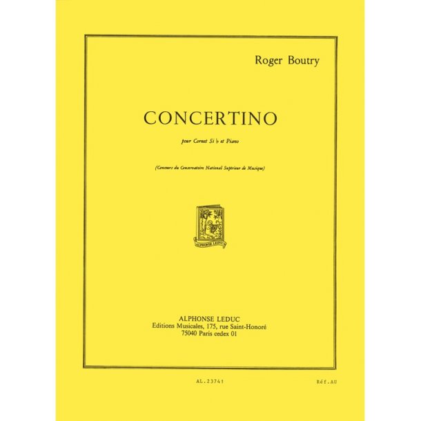 Roger Boutry: Concertino (Trumpet & Piano)