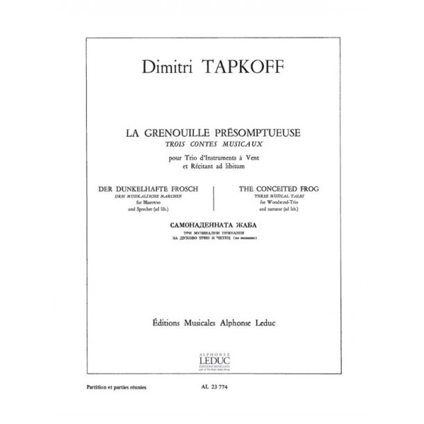 Dimitar Tapkoff: La Grenouille pr&eacute;somptueuse (Trio - Woodwind)