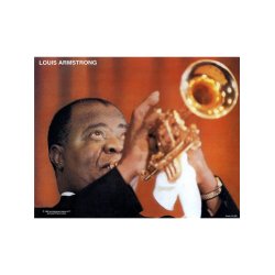 Planche Louis Armstrong Grands Du Jazz Book