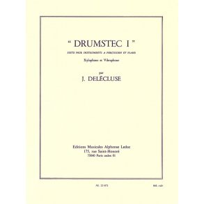 Jacques Delécluse: Drumstec 1 (Percussion(s) & Piano)