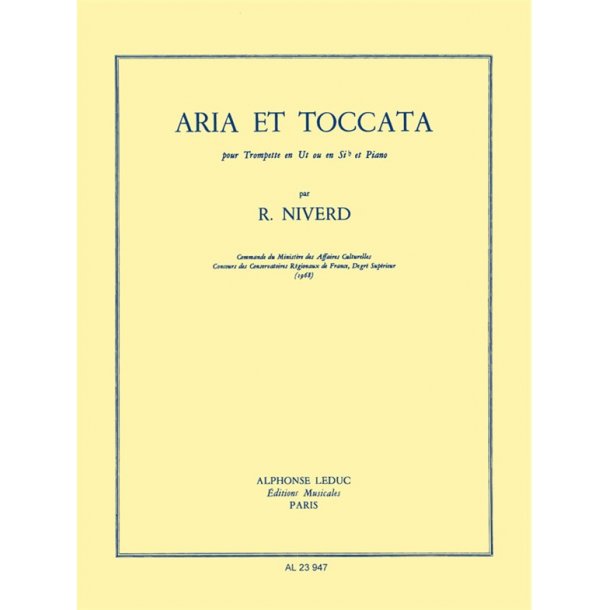 Lucien Niverd: Aria et Toccata (Trumpet & Piano)