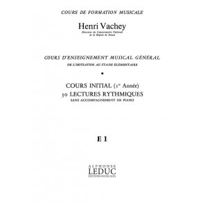 Vachey Cours Enseignt Musical General 1ere Annee Rythmiques Cle Sol E1