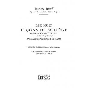 Rueff 18 Lecons Solfege 3 Cles Non Melangees Sol 2eme Fa 4eme U5 S Acc