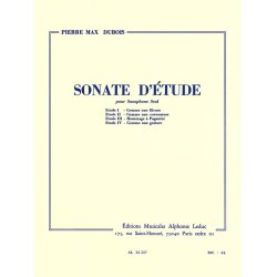 Pierre Max Dubois: Sonate d'Etude (Saxophone solo)