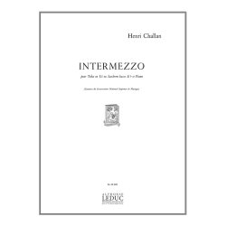 Challan H. Intermezzo Tuba Or Saxhorn Basse Eb & Piano Book