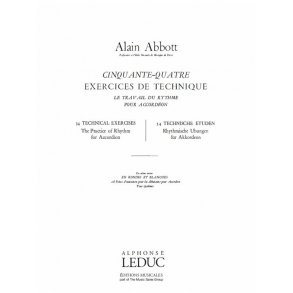 Alain A. Abbott: 54 Exercices de Technique (Accordion solo)