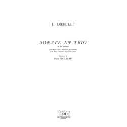 Loeillet Trio Sonata In G Minor Op 1 No 3 Recorder Oboe & Cello Book