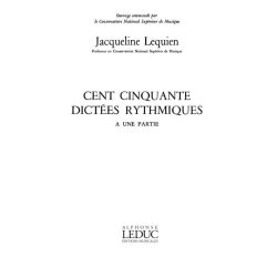 Lequien 150 Dictees Rythmiques A Une Parts