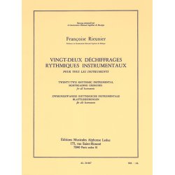 Fran&ccedil;oise Rieunier: 22 D&eacute;chiffrages rythmiques instrumentaux (All Instruments)