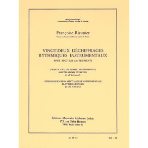 Françoise Rieunier: 22 Déchiffrages rythmiques instrumentaux (All Instruments)