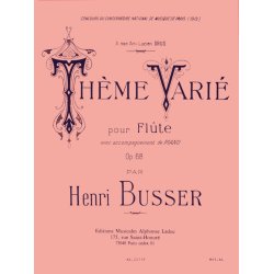 Henri B&uuml;sser: Th&egrave;me vari&eacute; Op.68 (Flute & Piano)
