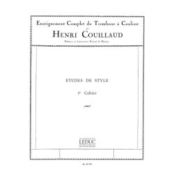 Henri Couillaud: Etudes de Style d'apr&egrave;s Bordogni Vol.1 (Trombone solo)
