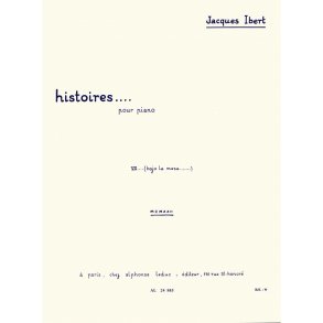 Jacques Ibert: Bajo la mesa (Piano solo)