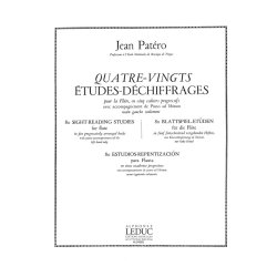 Jean Pat&eacute;ro: 80 Etudes de Dechiffrages Vol.3 (Flute & Piano)