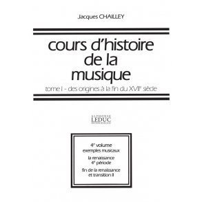 Chailley Cours D'histoire De La Musique Tome 1 Vol 4 Exemples 7 A 9