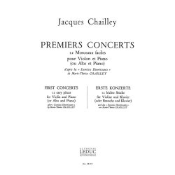 Jacques Chailley: Premiers Concerts, 12 Morceaux faciles (Violin & Piano)