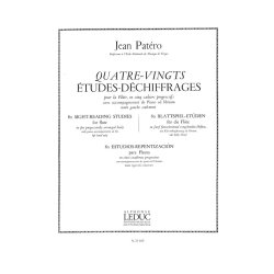 Jean Pat&eacute;ro: 80 Etudes de Dechiffrages Vol.5 (Flute & Piano)