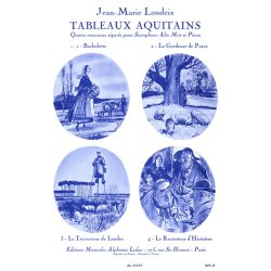 Jean-Marie Londeix: Tableaux aquitains No.1: Bachelette (Saxophone-Alto & Piano)