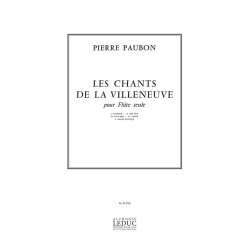 Pierre Paubon: Les Chants de la Villeneuve (Flute solo)