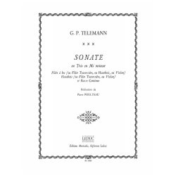 Georg Philipp Telemann: Sonata en Trio in E minor (Trio - Mixed)