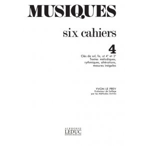 Le Prev Musiques Volume 4 Cles De Sol Fa Ut 4eme Ut 3eme Book