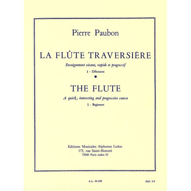 Pierre Paubon: La Fl&ucirc;te traversi&egrave;re Vol.1 (Flute solo)