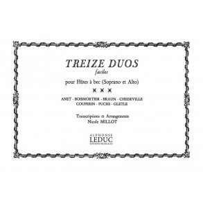 Nicole Millot: 13 Duos faciles (Recorders 2)